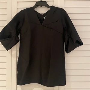 Blumarine Black Short Sleeve Blouse Size 6 or IT 42